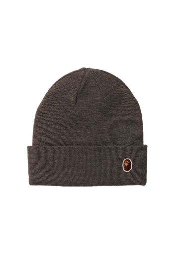 BAPE Ape Head One Point Knit Cap (FW21) Gray