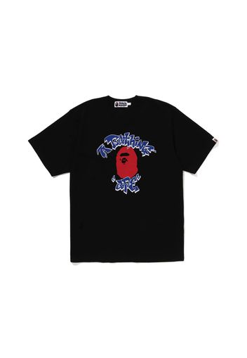 BAPE Graffiti College Tee Black