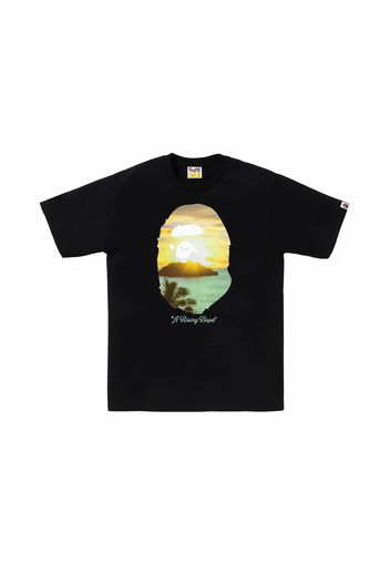 BAPE A Rising Bape Photo Tee Black