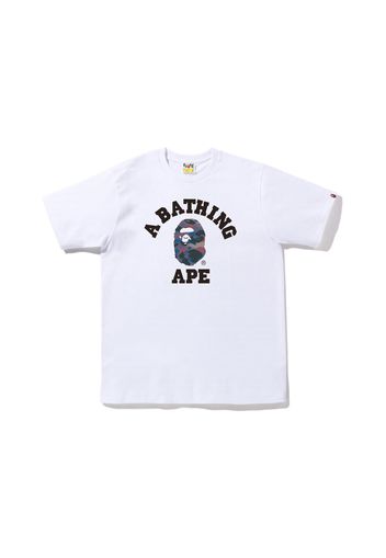 BAPE Grid Camo College Tee (FW22) White Purple