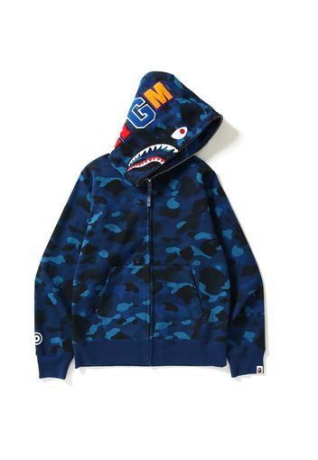 BAPE Gradation Camo Shark Full Zip Hoodie Blue