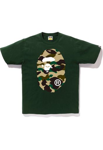 BAPE 1st Camo Big Ape Head Tee Green/Yellow