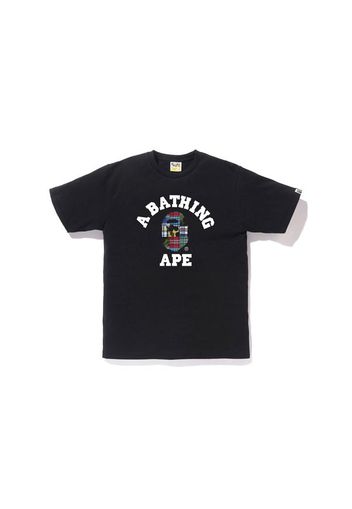 BAPE Patchwork College Patchwork Tee Black