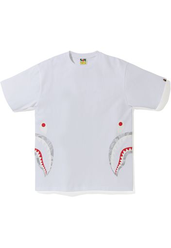 BAPE ABC Dot Reflective Side Shark Tee White