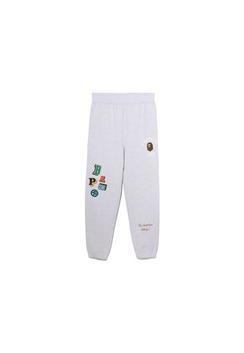 BAPE Multi Fonts Sweatpants Grey