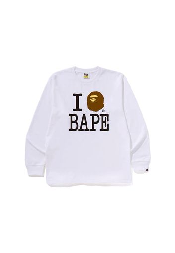 BAPE I Love Bape L/S Tee White