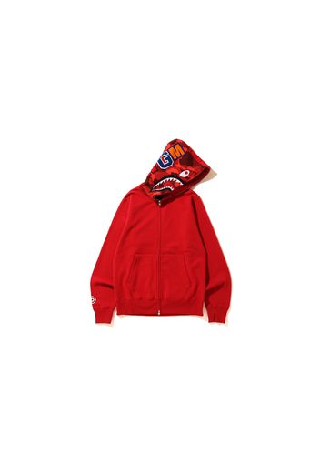 BAPE Shark Full Zip Hoodie Red/Red