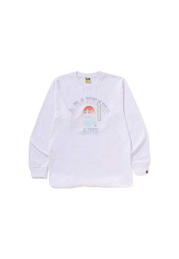 BAPE Kabuki Head L/S Tee White