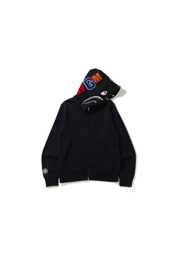 BAPE Double Side Shark Full Zip Hoodie Black