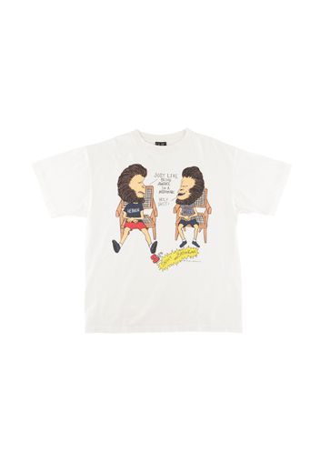 BAPE x Saint Mxxxxxx Heaven and Hell Tee Vintage White