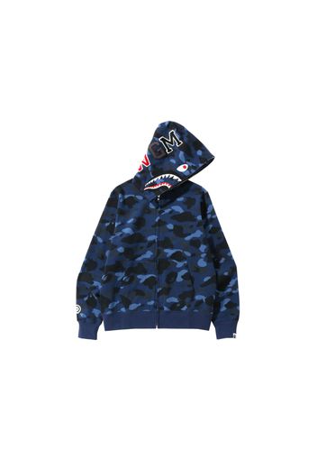 BAPE Color Camo Shark Full Zip Hoodie (SS22) Navy