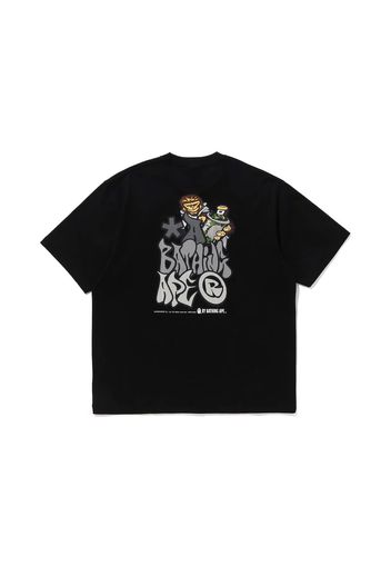 BAPE Graffiti Bape Relaxed Fit Tee Black