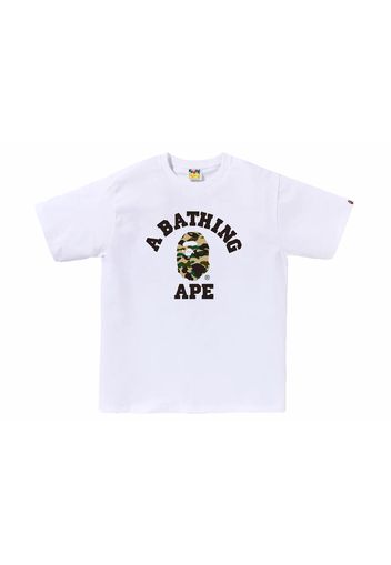 BAPE 1st Camo College Tee White/Yellow