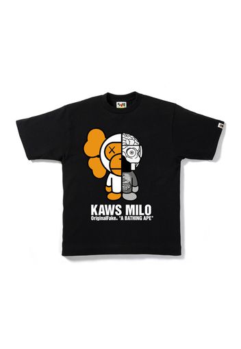 BAPE X OriginalFake Kaws Companion Milo Tee Black/White