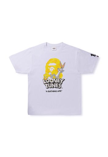 BAPE x Looney Tunes ABC Camo Ape Head Tee White