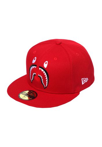 BAPE Shark New Era 59Fifty Cap Red