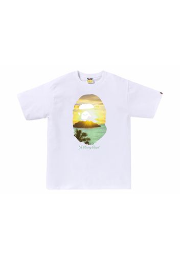 BAPE A Rising Bape Photo Tee White