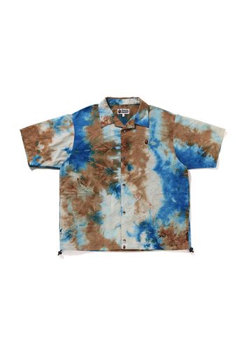 BAPE Chusen One Point Open Collar Shirt Blue