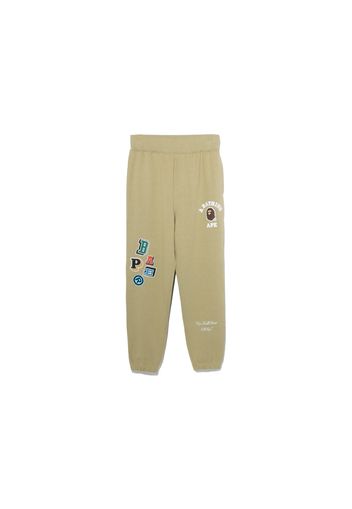 BAPE Multi Fonts Sweatpants Beige