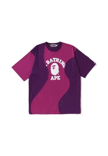 BAPE Cutting College Relaxed Fit Tee Purple