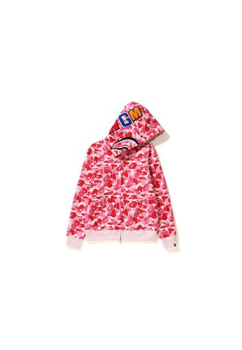 BAPE ABC Camo Shark Full Zip Hoodie (Ladies) Pink