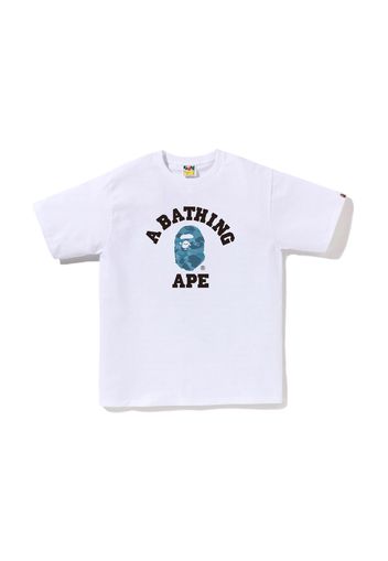 BAPE Honeycomb Camo College Tee White/Blue