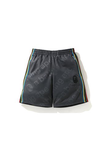 BAPE A Bathing Ape Side Tape Jersey Shorts Grey