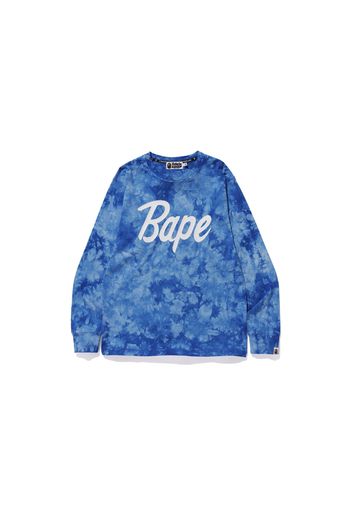 BAPE Tie Dye L/S Tee Blue