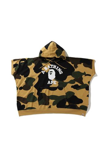 BAPE 1st Camo College Poncho Pullover Hoodie Yellow