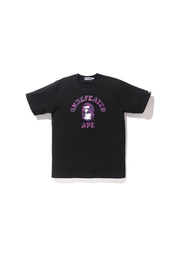 BAPE X Undefeated Color Camo College Tee Black