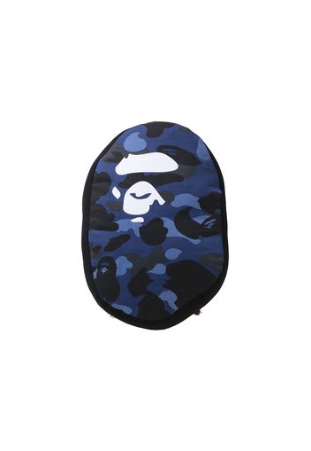 BAPE Color Camo Ape Head Cushion Navy