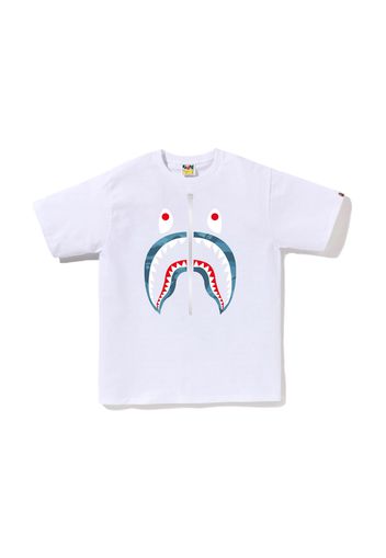 BAPE Honeycomb Camo Shark Tee White/Blue