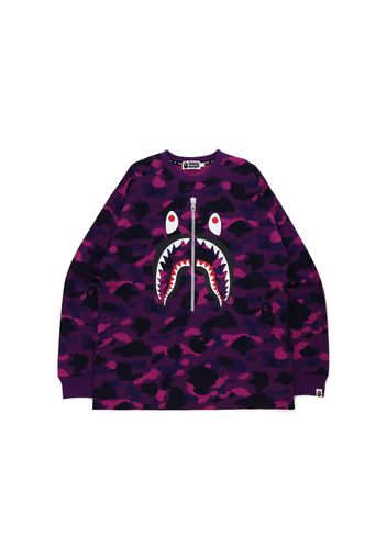 BAPE Color Camo Shark Relaxed Fit L/S Tee Purple