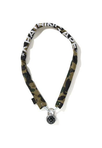 BAPE 1st Camo Chain Lock Green