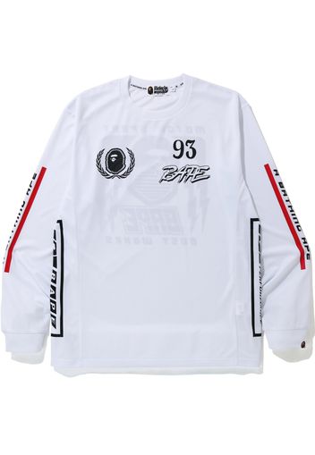 BAPE Motor Sport L/S Tee White