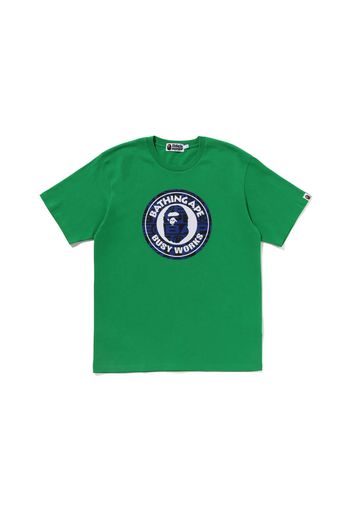 BAPE Lux Sport Pattern Busy Works Tee Green