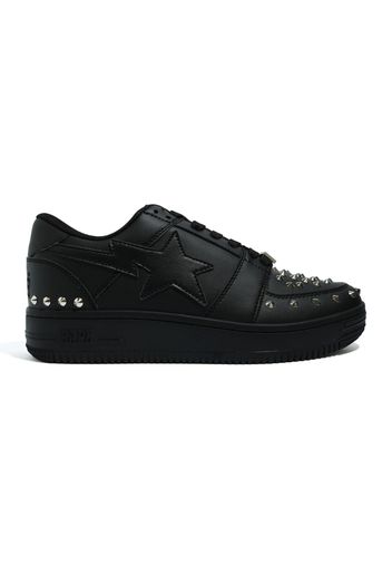 A Bathing Ape Bape Sta Low 20th Anniversary Black Silver Studded