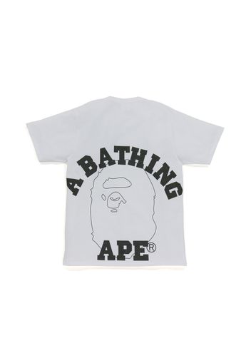 BAPE Line 1st Camo Face Over College Tee White/Black