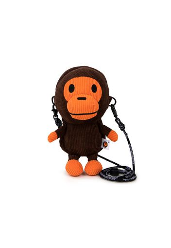 BAPE Baby Milo Corduroy Plush Mobile Bag Brown