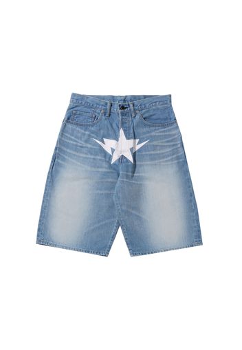 BAPE Twin Sta Denim Shorts Indigo