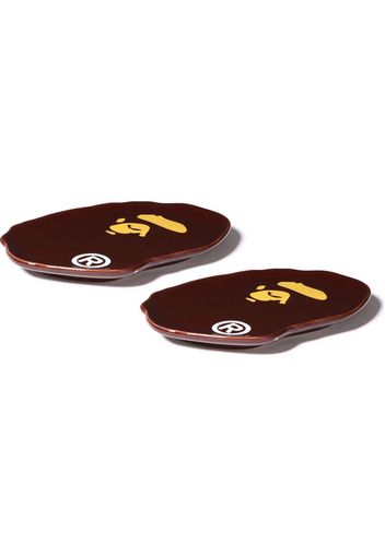 BAPE Ape Head Small Plate Two Piece Set