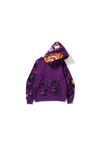 BAPE Color Camo Tiger Full Zip Hoodie Purple