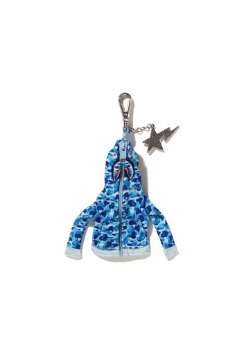 BAPE Shark Full Zip Hoodie Keychain Blue