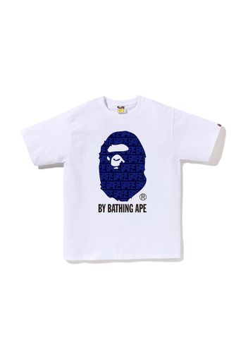 BAPE Logo Monogram By Bathing Ape Tee White Navy