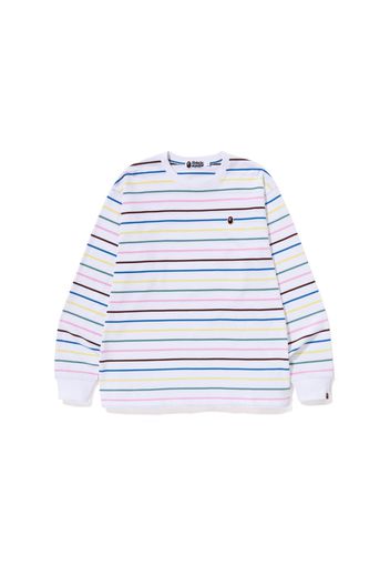 BAPE Hoop Relaxed Fit L/S Tee White