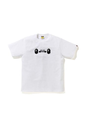 BAPE SOCIAL DISTANCE Ape Head Tee White