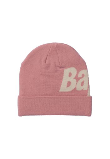 BAPE Knit Spellout Cap (FW21) Pink