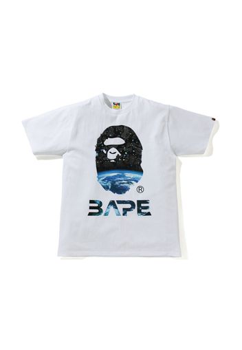 BAPE Space Camo Ape Head Tee White