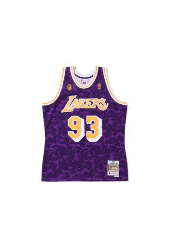 BAPE x Mitchell & Ness Los Angeles Lakers Jersey Purple