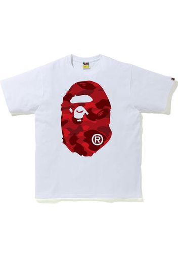 BAPE Color Camo Big Ape Head Tee White/Red